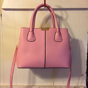 Pink Faux Leather Purse